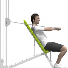Cable Chest Press, One Arm Ending Position